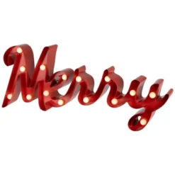 Northlight Lighted "Merry" Christmas Decoration - 20.5" -National Tree Company Store GUEST 97ad2103 d30a 49e0 b226 2a579d27b7cf