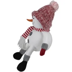 Northlight Sitting Winter Snowman Christmas Decoration - 16" - Red And White -National Tree Company Store GUEST 9a44e166 50f0 463f 9d31 98f01a9b33ca