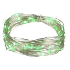 Northlight 50-Count Micro Fairy Christmas Lights - 16ft - Green LED - Copper Wire