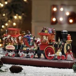 Mr. Christmas Animated LED Santa's Express Musical Train Christmas Decoration