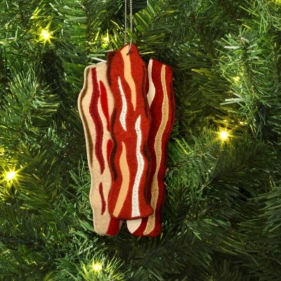 Christmas Fabric Bacon Ornament- Wondershop™ 1 Christmas Fabric Bacon Ornament- Wondershop™