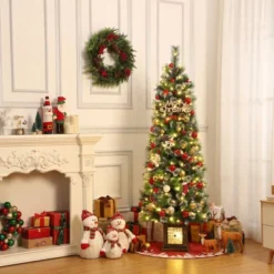 6FT Potted Christmas Tree With 140 Warm LED Lights – Artificial Outdoor Decor For Front Door, Porch, Includes Light Box, Pencil Tree 12 6FT Potted Christmas Tree With 140 Warm LED Lights – Artificial Outdoor Decor For Front Door, Porch, Includes Light Box, Pencil Tree -National Tree Company Store GUEST a3d85843 740e 4186 bc31 4ed54a9d316b