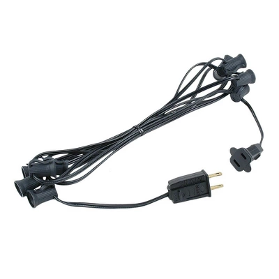 Novelty Lights 10 Socket C7/E12 Candelabra Base Christmas Stringer, Vintage Holiday Hanging Light String, SPT-1 20 Gauge Green Wire 7 Novelty Lights 10 Socket C7/E12 Candelabra Base Christmas Stringer, Vintage Holiday Hanging Light String, SPT-1 20 Gauge Green Wire - Image 7