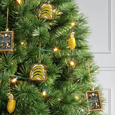 Christmas Gift Ornament Set 3pc Glass Brunch - Wondershop™ 1 Christmas Gift Ornament Set 3pc Glass Brunch - Wondershop™