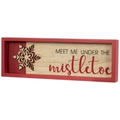 Northlight Framed "Meet Me Under The Mistletoe" Christmas Wall Decoration - 11.75" - Red 8 Northlight Framed "Meet Me Under The Mistletoe" Christmas Wall Decoration - 11.75" - Red -National Tree Company Store GUEST a7823267 4772 4be4 befe af2e71ab8ebe