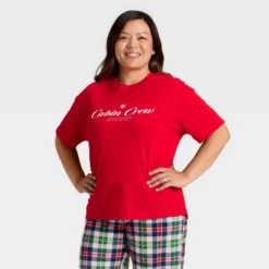 Women's "Cabin Crew" Short Sleeve Holiday Matching Family Pajama Shirt - Wondershop™ Red 8 Women's "Cabin Crew" Short Sleeve Holiday Matching Family Pajama Shirt - Wondershop™ Red -National Tree Company Store GUEST b00148f9 47dc 4037 9285 ee371d383739