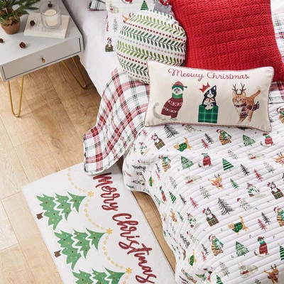 Meowy Christmas Quilt Set - Levtex Home 2 Meowy Christmas Quilt Set - Levtex Home - Image 2