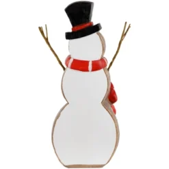 Northlight Wooden Snowman "Merry Christmas" Decoration - 8.5" -National Tree Company Store GUEST b5008340 1da1 4aa4 aba2 e331b9c05532