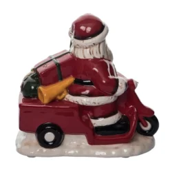 Transpac 8.25 In Holiday Vespa Santa With Music Christmas Decorative Object Dolomite Festive Home Decor -National Tree Company Store GUEST b6316c0a ac14 4de4 ae34 86fb8b0595a1