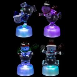 Northlight LED Lighted Color Changing Snowmen Acrylic Christmas Decorations - 4.25" - Set Of 4 8 Northlight LED Lighted Color Changing Snowmen Acrylic Christmas Decorations - 4.25" - Set Of 4 -National Tree Company Store GUEST b6c05c2c 078a 40d7 aa09 c48061614d33
