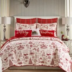 Yuletide Merry Holiday Decorative Pillow Red - Levtex Home -National Tree Company Store GUEST b6cf53a9 cea0 4c79 934d 439e3e89117a
