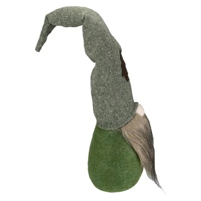 Northlight Forest Tree Chevron Hat Gnome Head Christmas Decoration - 21" - Green And Brown 5 Northlight Forest Tree Chevron Hat Gnome Head Christmas Decoration - 21" - Green And Brown - Image 5