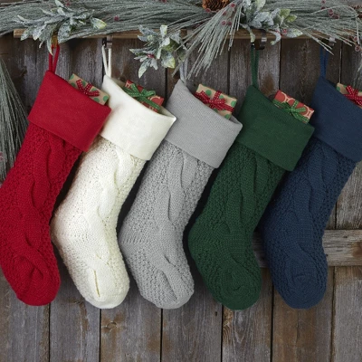 Personalization Mall Cozy Cable Knit Christmas Stocking 1 Personalization Mall Cozy Cable Knit Christmas Stocking