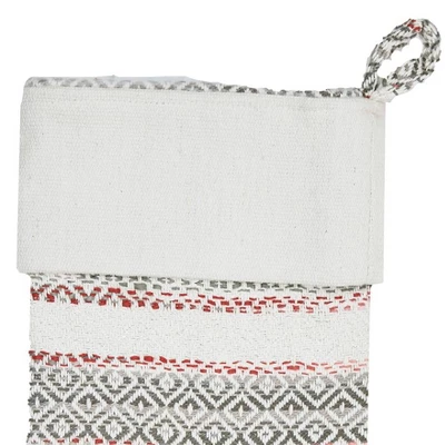 C&F Home 20" Cozy Nordic Red & Gray Hanging Large Christmas XMAS Stocking 2 C&F Home 20" Cozy Nordic Red & Gray Hanging Large Christmas XMAS Stocking - Image 2