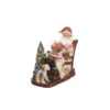 Transpac 13.75 In Multicolor Light Up Santa In Chair Christmas Decorative Object For Holiday Cheer