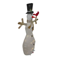 Northlight 49" White And Black LED Lighted Snowman With Top Hat Christmas Outdoor Decoration 6 Northlight 49" White And Black LED Lighted Snowman With Top Hat Christmas Outdoor Decoration -National Tree Company Store GUEST be236365 1c61 41bd 99b8 cdc54f7c955d