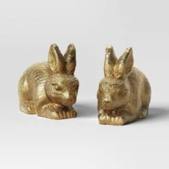 8pk Christmas Poly Figural Decor Set Birds/Bunny/Trees Gold - Wondershop™ -National Tree Company Store GUEST bed5bd45 0187 4e88 a81c 5f56af31d2ce