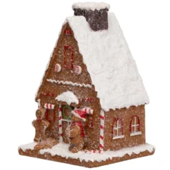 Northlight Frosted Gingerbread House With Gingerbread Man Christmas Decoration - 8.5" -National Tree Company Store GUEST c390c658 89ff 43a2 a781 80df7f080447