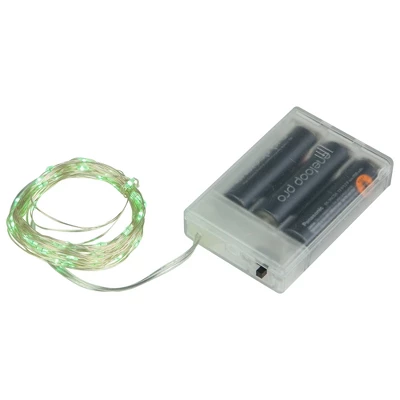 Northlight 50-Count Micro Fairy Christmas Lights - 16ft - Green LED - Copper Wire 5 Northlight 50-Count Micro Fairy Christmas Lights - 16ft - Green LED - Copper Wire - Image 5