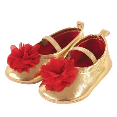 Hudson Baby Infant Girl Cotton Bodysuit, Pant And Shoe 3pc Set, Magical Christmas 3 Hudson Baby Infant Girl Cotton Bodysuit, Pant And Shoe 3pc Set, Magical Christmas - Image 3