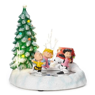 Peanuts Skatepond Musical LED Christmas Decorative Figurine 1 Peanuts Skatepond Musical LED Christmas Decorative Figurine