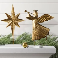 Christmas Metal Gold Angel Decor - Wondershop™