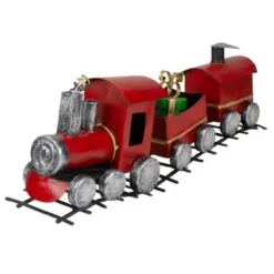 Northlight Triple Car Metal Train Christmas Decoration - 15" - Red And Silver 5 Northlight Triple Car Metal Train Christmas Decoration - 15" - Red And Silver -National Tree Company Store GUEST cb4dbc20 1ab5 4211 a925 8717e2062f6b