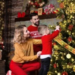 Pre-Lit Artificial Christmas Tree, Spruce Xmas Tree With Thick PE & PVC Branches, UL Listed Warm White Lights, Fire-Resistant, Home, Office 12 Pre-Lit Artificial Christmas Tree, Spruce Xmas Tree With Thick PE & PVC Branches, UL Listed Warm White Lights, Fire-Resistant, Home, Office -National Tree Company Store GUEST cbe7e78c 5c6b 4425 9dfa 1ccfee2a6046