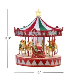Mr. Christmas 14" Animated Vintage LED Carousel Musical Christmas Decoration -National Tree Company Store GUEST cc7195d0 679c 4716 acf3 5b8b81c7c652