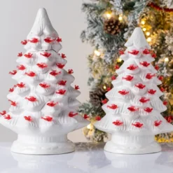 Transpac Small Ceramic Light Up Cardinal Tree - Festive Christmas Decorative Object For Holiday Cheer 7 Transpac Small Ceramic Light Up Cardinal Tree - Festive Christmas Decorative Object For Holiday Cheer -National Tree Company Store GUEST cc735388 3ab5 4689 96ff 83b45227460b