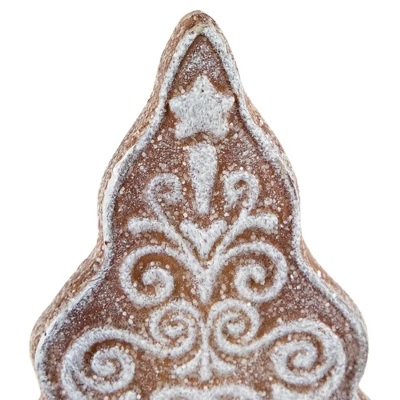Northlight Glittered Gingerbread Tree Christmas Decoration - 8.25" 7 Northlight Glittered Gingerbread Tree Christmas Decoration - 8.25" - Image 7