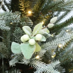 LuxenHome 7Ft Pre-Lit Green Artificial Fir Christmas Tree With Mistletoe Decorations And Metal Stand 18 LuxenHome 7Ft Pre-Lit Green Artificial Fir Christmas Tree With Mistletoe Decorations And Metal Stand -National Tree Company Store GUEST d3662c54 9652 4b9f a60d 7ba48fd7916c