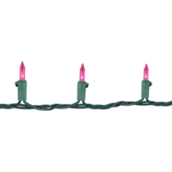 Northlight Mini Incandescent Christmas Lights - Pink - 20.25' Green Wire - 100ct -National Tree Company Store GUEST d3cf05af 03d9 44aa 99d3 906580cf54c4