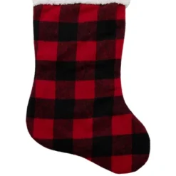 Northlight 23" Black And Red Rustic Buffalo Plaid Christmas Stocking 7 Northlight 23" Black And Red Rustic Buffalo Plaid Christmas Stocking -National Tree Company Store GUEST d413dc64 4355 458d 9d13 c2ef8ad43f13
