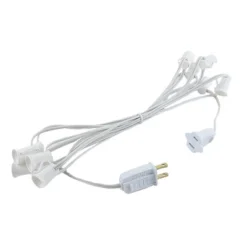 Novelty Lights 10 Socket C7/E12 Candelabra Base Christmas Stringer, Vintage Holiday Hanging Light String, SPT-1 20 Gauge Green Wire 12 Novelty Lights 10 Socket C7/E12 Candelabra Base Christmas Stringer, Vintage Holiday Hanging Light String, SPT-1 20 Gauge Green Wire -National Tree Company Store GUEST d5b715c1 6196 4e53 b328 1c8e0861e7b7