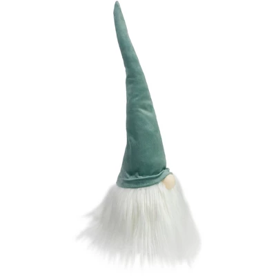 Northlight Gnome Head With Beard Christmas Decoration - 15" - Green And White 1 Northlight Gnome Head With Beard Christmas Decoration - 15" - Green And White