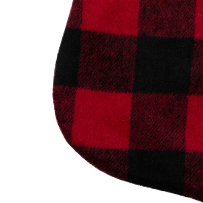 Northlight 23" Black And Red Rustic Buffalo Plaid Christmas Stocking 5 Northlight 23" Black And Red Rustic Buffalo Plaid Christmas Stocking - Image 5