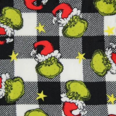 Seven Times Six Dr Seuss The Grinch Who Stole Christmas White Buffalo Plaid Matching Family Pajama Set Multicoloured 4 Seven Times Six Dr Seuss The Grinch Who Stole Christmas White Buffalo Plaid Matching Family Pajama Set Multicoloured - Image 4