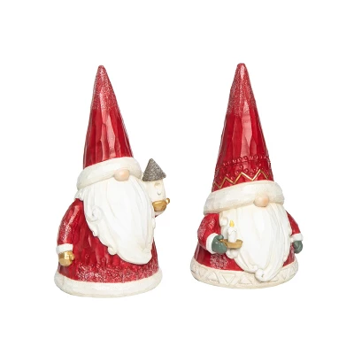 Transpac Light Up Santa Gnome Decor Set Of 2 Christmas Home Decorations Resin Holiday Decorative Objects 1 Transpac Light Up Santa Gnome Decor Set Of 2 Christmas Home Decorations Resin Holiday Decorative Objects