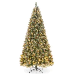 Costway 5FT/6.5FT/7.5FT Artificial Christmas Tree Hinged With 200/420/560/650 Warm LED Lights & 126/207/267/309 Red Berries 25 Costway 5FT/6.5FT/7.5FT Artificial Christmas Tree Hinged With 200/420/560/650 Warm LED Lights & 126/207/267/309 Red Berries -National Tree Company Store GUEST dd8c3260 4230 4333 9ef6 912b2fb78f98