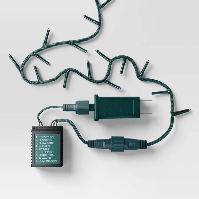 9.5' 3mm 100ct LED Micro Christmas String Lights With Green Wire - Wondershop™ 3 9.5' 3mm 100ct LED Micro Christmas String Lights With Green Wire - Wondershop™ - Image 3