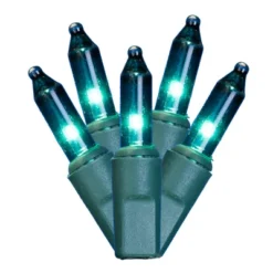 Vickerman Christmas 23' Mini Light Set On Green Wire