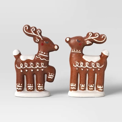 2pk Christmas Ceramic Gingerbread Decor - Wondershop™ 4 2pk Christmas Ceramic Gingerbread Decor - Wondershop™ - Image 4