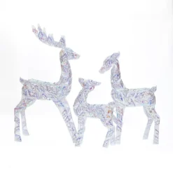 LuxenHome 3-Piece Multi-Color Snowflake Deer Family Outdoor Holiday Decoration With 460 Lights 14 LuxenHome 3-Piece Multi-Color Snowflake Deer Family Outdoor Holiday Decoration With 460 Lights -National Tree Company Store GUEST e2bb898d 55aa 48d5 893d a35fc75ef96b