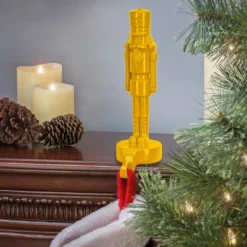 10” Nutcracker Stocking Holder Yellow - National Tree Company