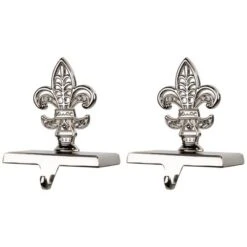 Northlight Fleur De Lis Christmas Stocking Holder - 5" - Set Of 2 -National Tree Company Store GUEST e4f4af10 8a6a 41f5 8bc4 b0ee8463af03