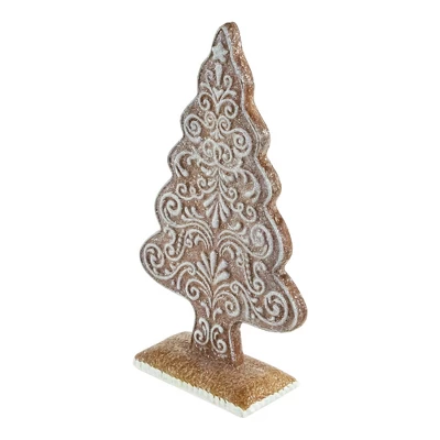 Northlight Glittered Gingerbread Tree Christmas Decoration - 8.25" 3 Northlight Glittered Gingerbread Tree Christmas Decoration - 8.25" - Image 3