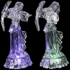 Northlight LED Lighted Color Changing Angel Acrylic Christmas Decorations - 9" - Set Of 2 9 Northlight LED Lighted Color Changing Angel Acrylic Christmas Decorations - 9" - Set Of 2 -National Tree Company Store GUEST e8f606fd 619a 435c a691 f89e31e640a1