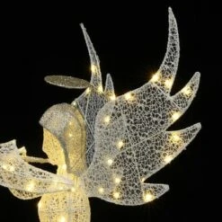 LuxenHome 5Ft Angel Playing Gold Trumpet Outdoor Holiday Decoration With Lights White, Sliver, Gold 14 LuxenHome 5Ft Angel Playing Gold Trumpet Outdoor Holiday Decoration With Lights White, Sliver, Gold -National Tree Company Store GUEST e97dd7af 9063 44dc a687 15f4515c017e
