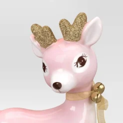 Christmas Ceramic Standing Pink Deer Decor - Wondershop™ -National Tree Company Store GUEST ea35655e 7974 4b6f 94b8 5316bacb6cf9